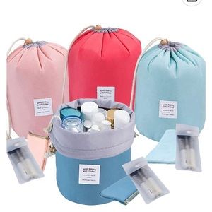 NEW BARREL POUCH TRAVELING SET 4 DIFFERENT COLORS :